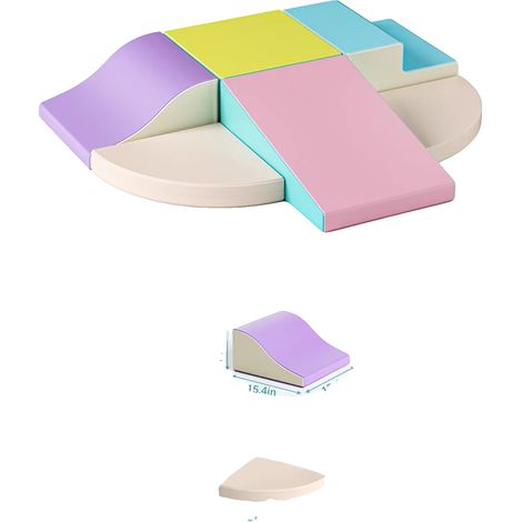Aire de jeux pour tout-petits, 6 blocs en mousse, ensemble d'escalade sécurisé, c (1/2)