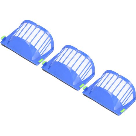 3-teiliges, robustes ABS-Ersatzfilterset, kompatibel mit Roomba 500 und 600 Saugrobotern (1/5)