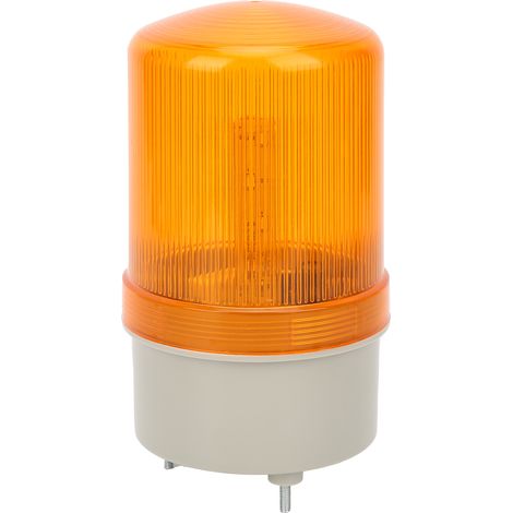 Voyant lumineux d'avertissement BERM à LED, à bille rotative et brillante, indicateur industriel 24 V CC BEM-1101, jaune (1/5)