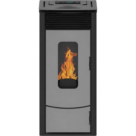 Estufa de pellets Muspel Vali 11 kW  Cristal SCHOTT ROBAX, autolimpieza electrónica y alta eficiencia (1/5)