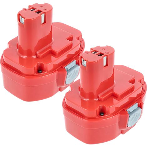 vhbw 2x Akku Ersatz für Makita 193159-1, 193140-2, 193783-0, 193102-0 für Werkzeug (3000 mAh, NiMH, 18 V)
