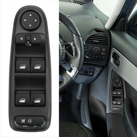 Commutateur Lève-Vitre - Rétroviseur Rabattable - Pour Citroën C4 Picasso 2006-2013 - 9 Broches - 1 Pièce (1/4)