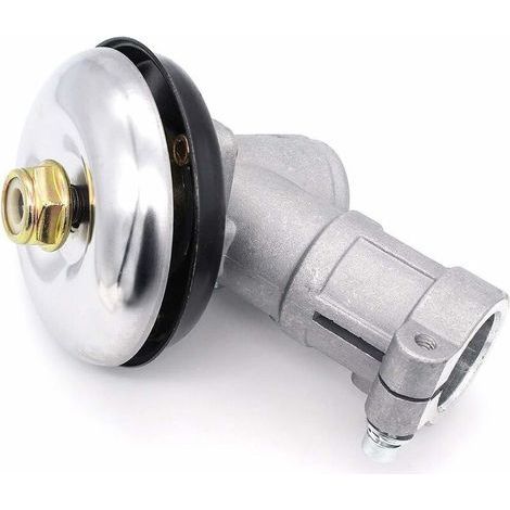 Renvoi d\'angle Debroussailleuse, Tête d\'engrenage Debroussailleuse Universelle Boîte de Vitesse de Tondeuse à Gazon pour Coupe Herbe/Tronconneuse (26mm, Rond de 9 Dents) (1/5)