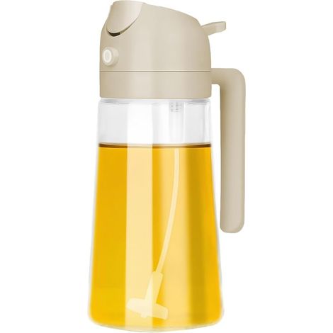 1 Pièce Vaporisateur Huile 470ml, Bouteille Verre 2 En 1, Pour Air Fryer, Cuisine, Barbecue (1/5)