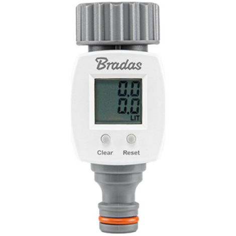 Raccord filetage intérieur 3/4" avec compteur de consommation d'eau en temps réel "WHITE LINE"