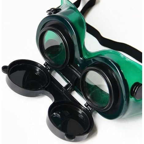 1pc Welding Goggles, Flip Up Visor Safety Goggles, Welding, Soldering, Torch Cutting Goggles, Helmet, Mask (1/5)