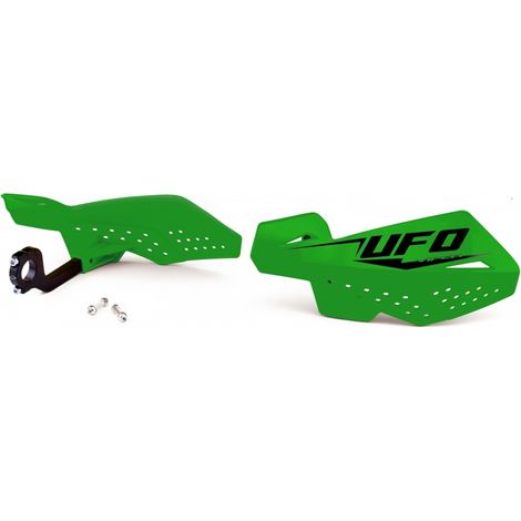 PROTECTORES DE MANOS UFO (MANILLAR) VIPER 2 VERDES (CON SOPORTES DE 22 MM)