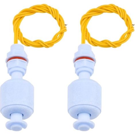 Lot de 2 capteurs de niveau d'eau, flotteur liquide pour hydroponiques, jardinage, aquarium, piscine – 10 W, 52 mm (1/3)