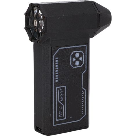 Souffleur d'air électrique sans fil 130000 tr/min, ventilateur puissant, batterie rechargeable 4000mAh, pistolet soufflant 3 vitesses, mini moteur sans balais 200W (1/5)