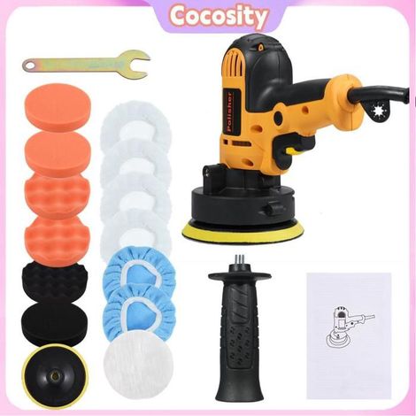 Polisseuse électrique - COCOSITY - Kit 5" (125 mm) - Filaire - Jaune - Multifonction (1/5)