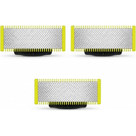 Lame di ricambio compatibili OneBlade ® – Confezione da 3 – Acciaio inossidabile di alta precisione  Rasatura liscia e duratura (1/5)
