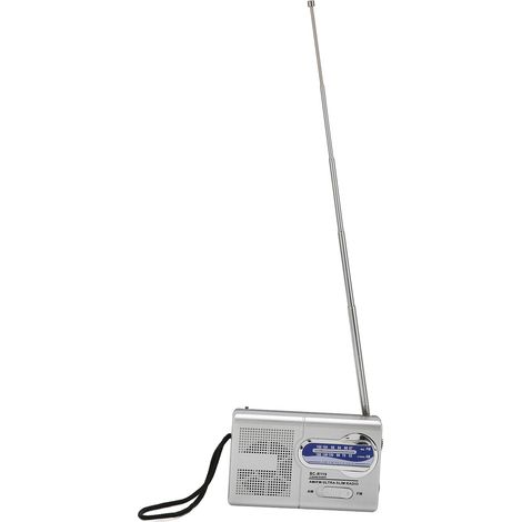 Radio portable multifonction avec haut-parleur intégré, radio AM/FM à transistors et prise casque, idéale pour les voyages et les activités de plein air.