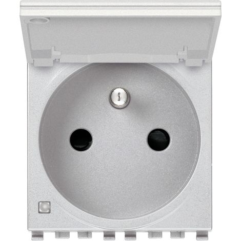 VIMAR - 20212.CN SICURY Steckdose 2P+E 16A FR + Abdeckung. Weiter