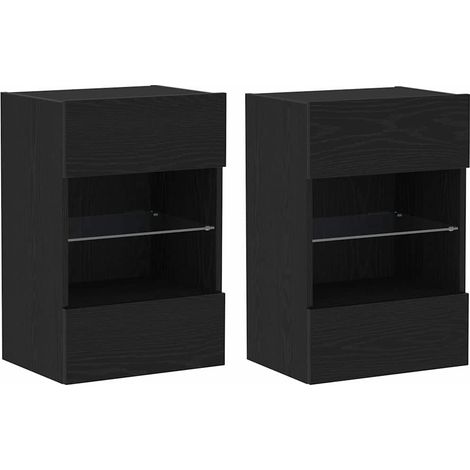 Maison Exclusive - TV-Schrankset 2 pcs Schwarz 40 x 30 x 60,5 cm