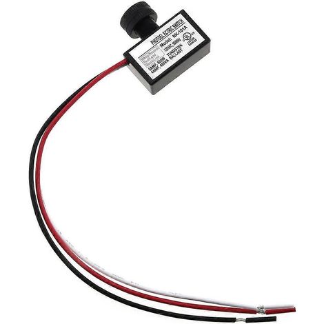 capteur de lumière Pocell 105V-130V AC, interrupteur crépusculaire avec rondelle et écrous inclus. (1/5)