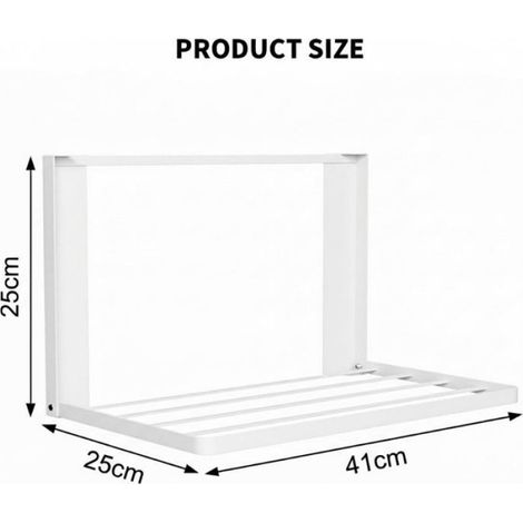étagère magnétique pour machine à laver - Porte-serviettes magnétique - Pour sèche-linge - 40,5 x 25 cm - Organiseur pour cintres (1/5)