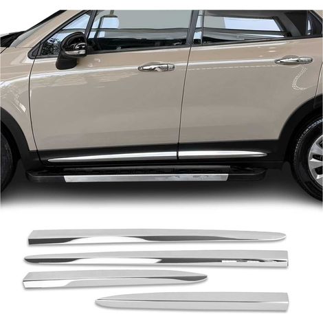 Garniture Baguette de Porte latérale pour Fiat 500X 2015-2026 en Acier INOX 4Pcs (1/5)