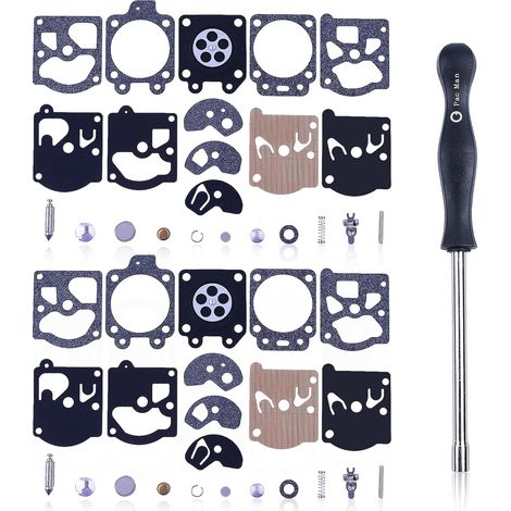 AUMEL 2-teiliges Vergaser-Reparaturset für Walbro K10-WAT für Stihl FS86, FS88, FS80, FS90 mit Schraubendreher, ersetzt 42030071061 für Freischneider, Trimmer, Kettensägen