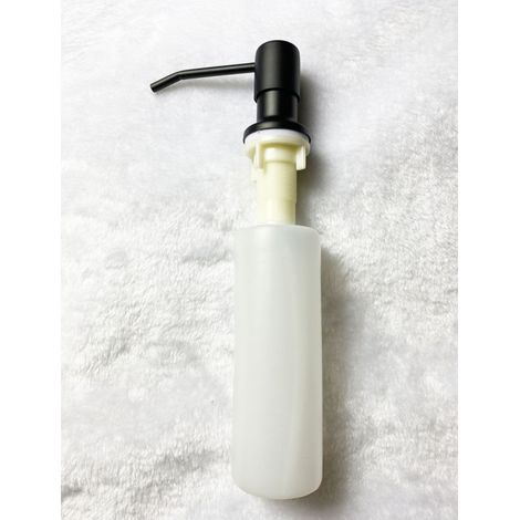 Seifenspender aus Edelstahl 304, Seifenspender für Bad- und Küchenspülen, Handseifenflasche, Seifenspender, OPP-Verpackung, schwarz. (1/5)