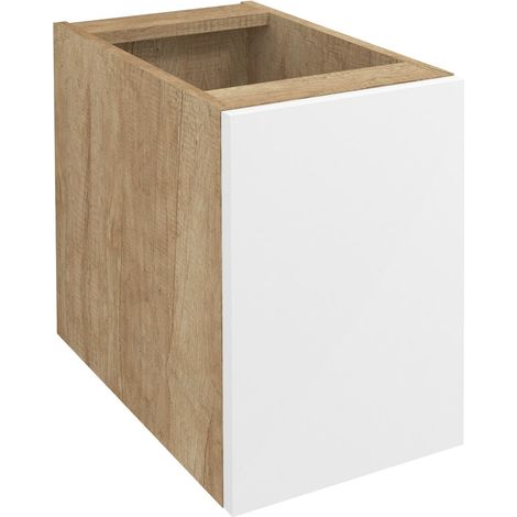 WAVE armoire à portes inférieures 30x45x47,8cm, droite/gauche, blanc/chêne alabama (1/2)