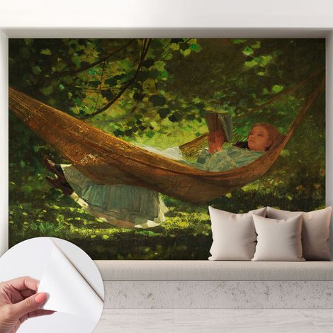 Carta da parati autoadesiva - Fotomurale adesivo - design elegante - stile moderno - Relax sull'amaca 208x146 cm (1/5)