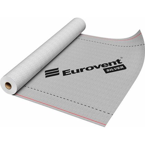 Ecran sous toiture 90g/m² – 1,5x50m – Film étanchéité / pare-vapeur pour chantiers humides – EUROVENT