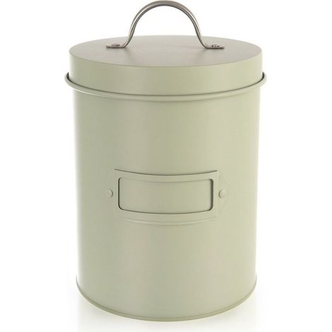 Conteneur de rangement en métal vert de 2,2 l (1/5)
