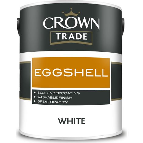 Crown Trade Eggshell - White - 2.5L
