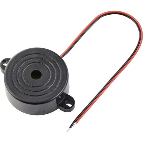 TRU COMPONENTS TC-10475828 Piezo-Signalgeber Geräusch-Entwicklung: 100 dB  Spannung: 12 V/DC Dauerto