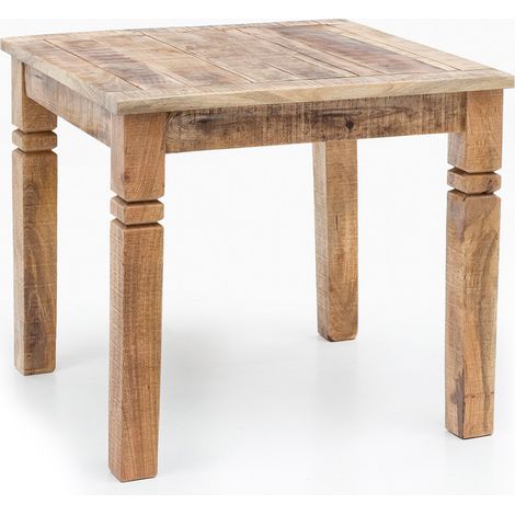 Table à manger 80x80x76 cm en manguier recyclé - ORHAN (1/4)