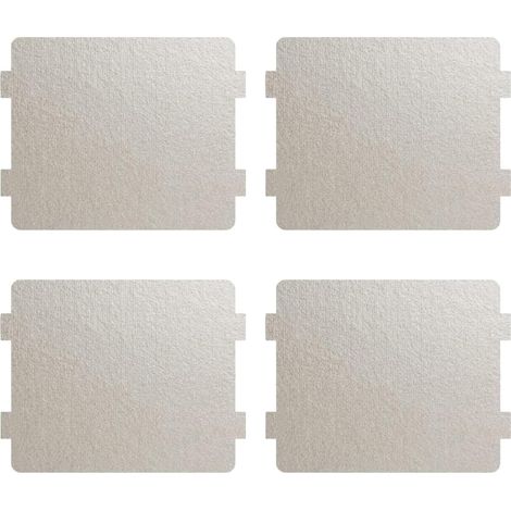 Plaque En Mica - 10x11 cm - Pour Réparation Four Micro-Ondes - Lot De 4