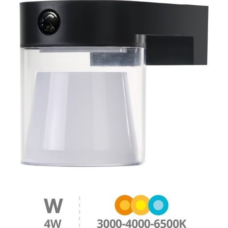 Runde LED-Solar-Wandleuchte der Laconi-Serie mit Bewegungs- und Dämmerungssensor 4W 3000 - 4000 - 6500K (1/5)
