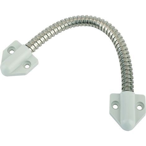 Kabelübergang 10318 für Kabel bis 7 mm, 300 mm, Konsole grau, Messing vernickelt (1/4)