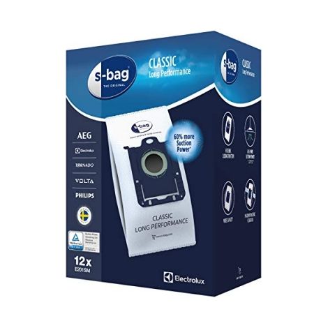 Electrolux - E201SM Sacs aspirateurs s-bag® classic long performance - Boîte de 12