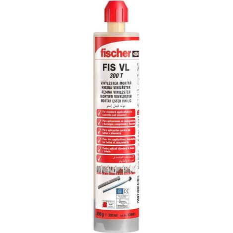 FISCHER ancl. quimico fis vl 300 t 539461 fischer , Anclaje Quimico Fis Vl 300 T 539461 de la marca Fischer.