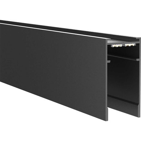 Profilo Superficie Incasso Per Binario Arca 100Cm Alluminio Nero (1/5)