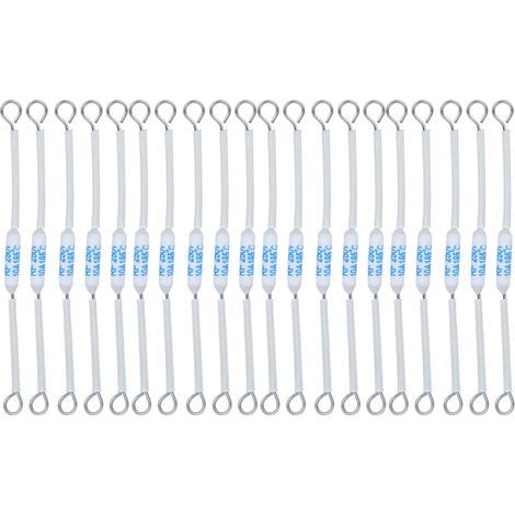 20 thermisch getrennte Keramiksicherungen RF 250V 10A für Haushaltsgeräte (90mm / 3,5 Zoll, 185°C) (1/5)