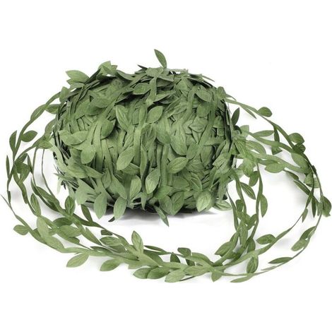 Vignes artificielles, 262ft Feuille de Vigne de Plante Fausse Laisse Le Ruban Vert Olive de Feuille pour Le Mariage/Fête/Maison/Jardin Décoration & Guirlande Artisanat DIY (1/5)