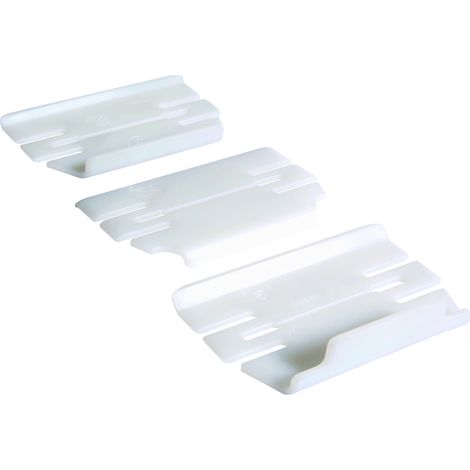 Jeu d'éclisses queraz pour GBD50131 RAL 9010 blanc paloma (L44639010)