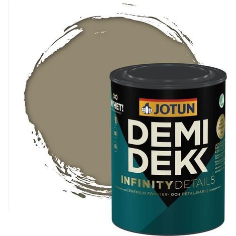 JOTUN - Peinture Bois, Lasure Opaque Satinée - RAL 7034 - Gris Jaune - 0,75L (1/2)