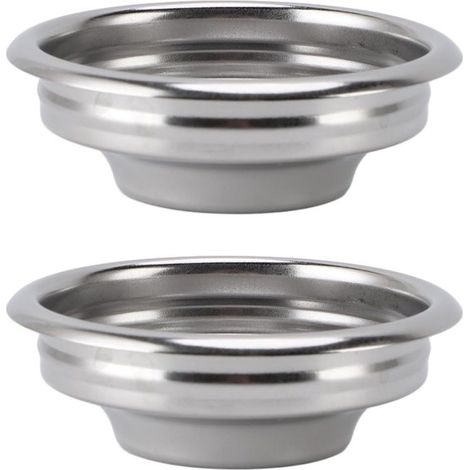 2 piezas de cesta portafiltro de 58 mm, acero inoxidable, 1 taza, para cafetera (1/5)