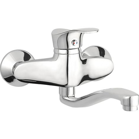 Padwa Wandarmatur für Spülbecken, Chrom (1/2)