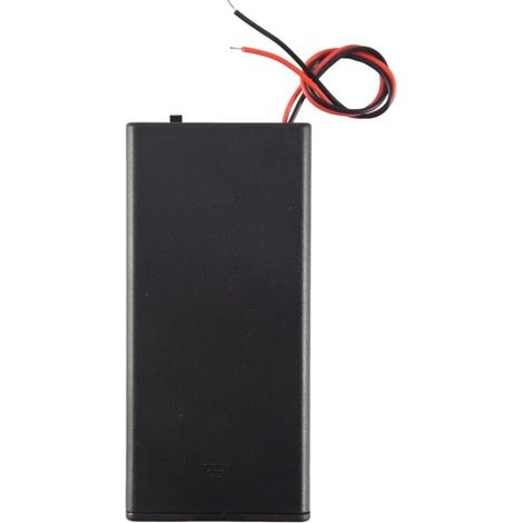 Connettore per scatola di immagazzinaggio con interruttore on/off da 3,7 V 2X 18650 con supporto per batteria con cavo (1/4)