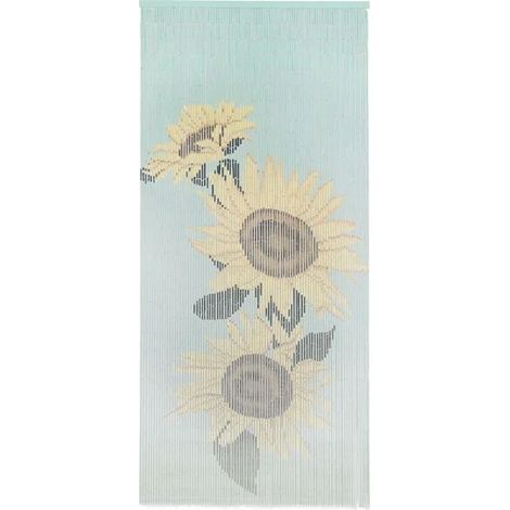 Rideau de porte anti-insectes en bambou, 90 x 200 cm (1/5)
