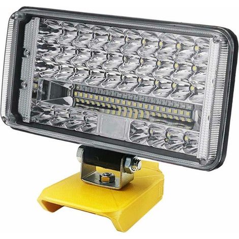 Lampe de travail LED 204W 8600 LM, lampe de poche pour batterie au Lithium Dewalt XR 18V 20V (1/5)