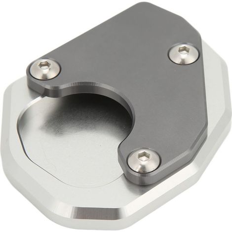 Plaque D Extension De Béquille Latérale En Alliage D Aluminium - Compatible Trident 660 2021 Et Plus - Gris - 1 Pièce (1/5)