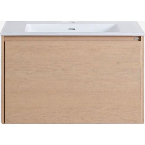 Conjunto de mueble de baño en madera con lavabo integrado Jacob SKLUM             