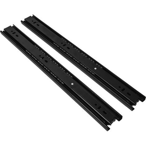 Lot de 10 paires de glissières de tiroir à 3 sections, extension, rail de guidage grande capacité de charge pour bureau à domicile, 40,6 cm (16 po). (1/5)