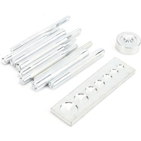 Outil d'assemblage de boutons-pression, presse manuelle, kit d'outils de poinçonnage, travail du cuir à faire soi-même (1/5)