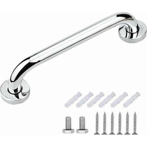 Haltegriff für die Dusche, Edelstahl-Badezimmergriff, robuste Sicherheits-Haltegriffe für ältere Menschen, behinderte Kinder, 30 cm (1/4)